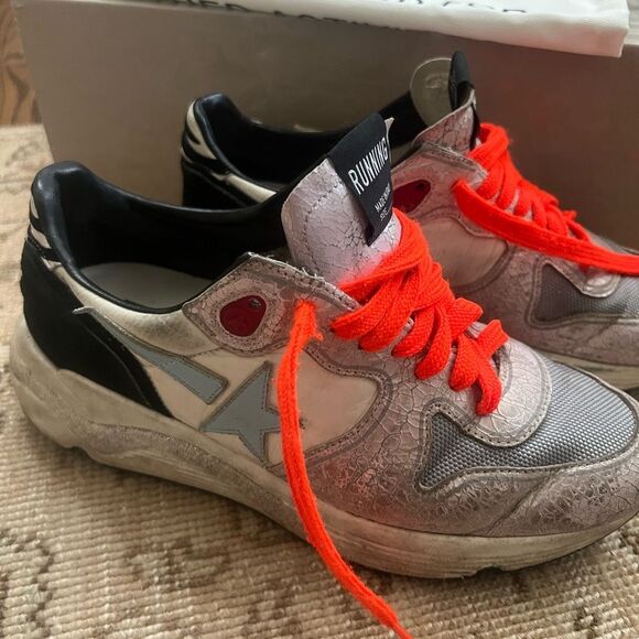 Golden Goose Deluxe Brand Multicolor Running Sole Sneakers Size 38 - Picture 2 of 11